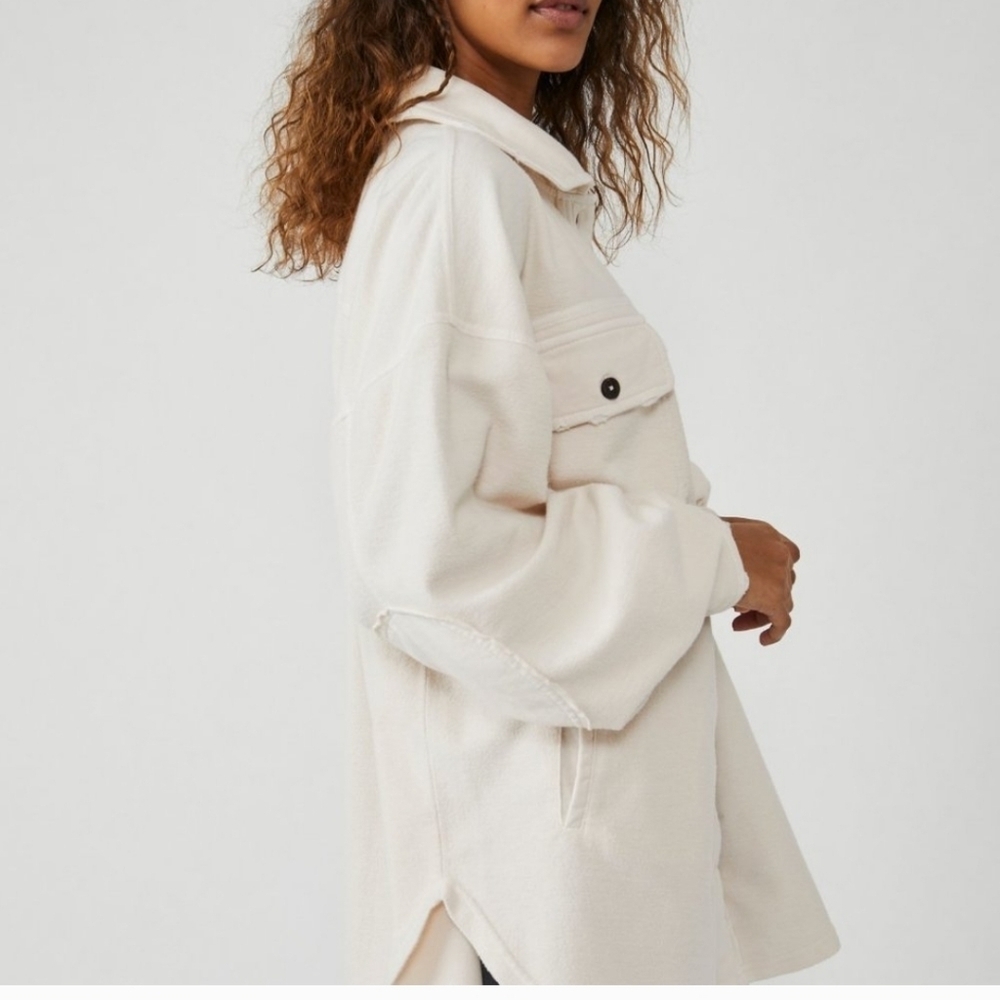 Free People Cream Utility Jacket - Picture 5 of 6
